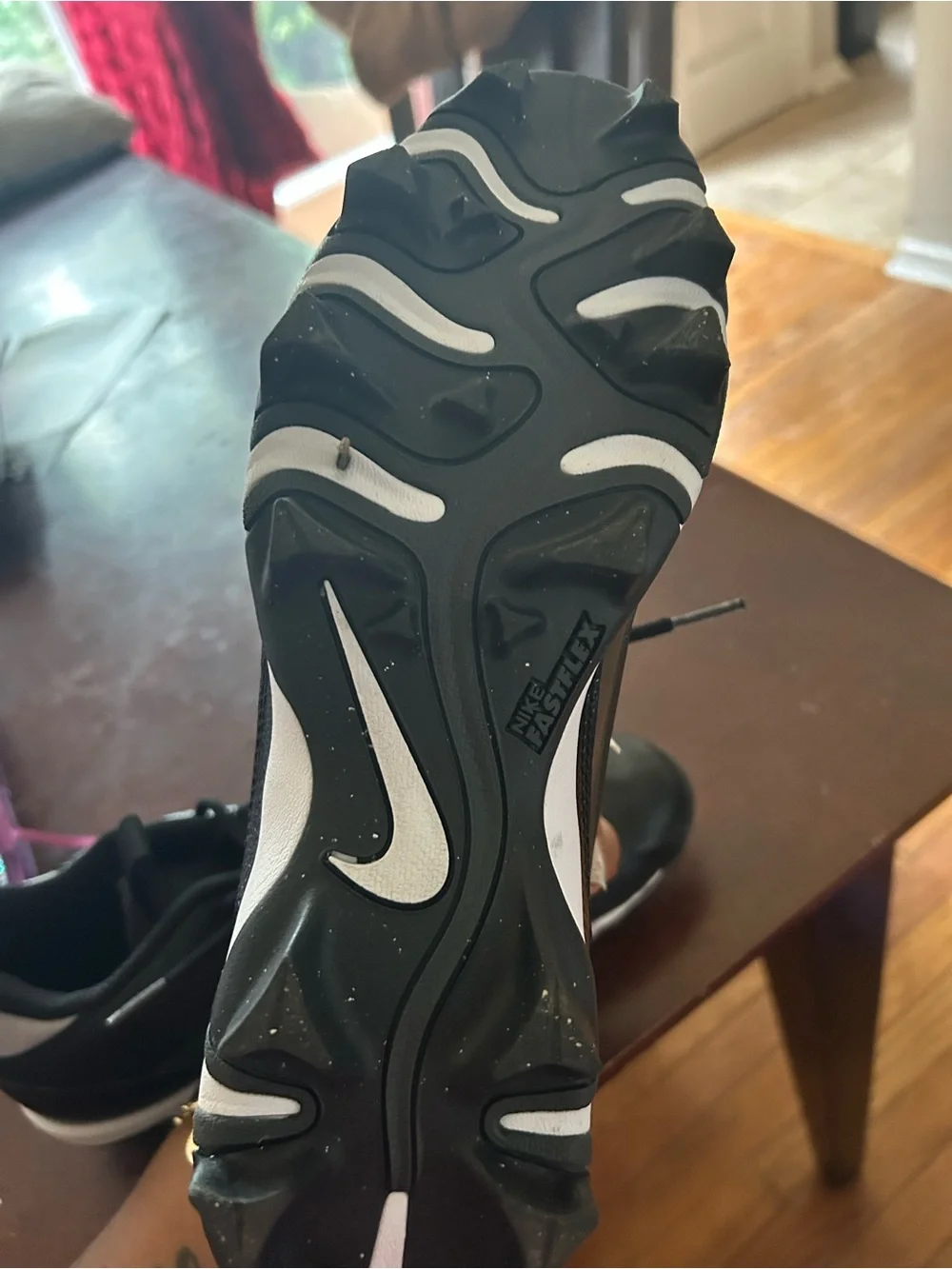 Nike Men’s Black Training cleats with White Accents